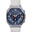 Galaxy Watch Ultra 2025 | 47 мм | 4G LTE | Titanium Blue | Trail/White Sand | S/M/L, Размер: 47 мм, Цвет: Titanium Blue, Тип ремешка: Trail, Цвет ремешка: White Sand, Размер ремешка: S/M/L, Подключение часов: Bluetooth / Wi-Fi + 4G LTE, изображение 2
