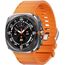 Samsung Galaxy Watch Ultra • 47 мм • Titanium Gray, Размер: 47 мм, Цвет: Titanium Gray, Тип ремешка: Peakform, Цвет ремешка: Orange, Размер ремешка: M/L