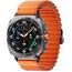 Samsung Galaxy Watch Ultra • 47 мм • Titanium Silver, Размер: 47 мм, Цвет: Titanium Silver, Тип ремешка: Trail, Цвет ремешка: Orange, Размер ремешка: M/L