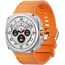 Samsung Galaxy Watch Ultra • 47 мм • Titanium White, Размер: 47 мм, Цвет: Titanium White, Тип ремешка: Peakform, Цвет ремешка: Orange, Размер ремешка: M/L